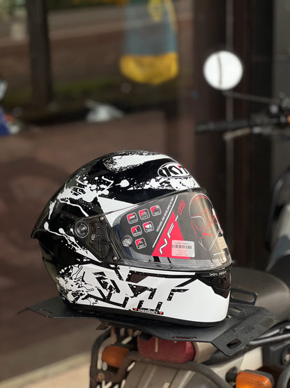 KYT NFR Neutron White Gloss Helmet