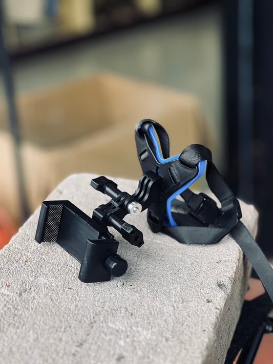 HELMET MOUNT FOR GOPRO AND MOBILE